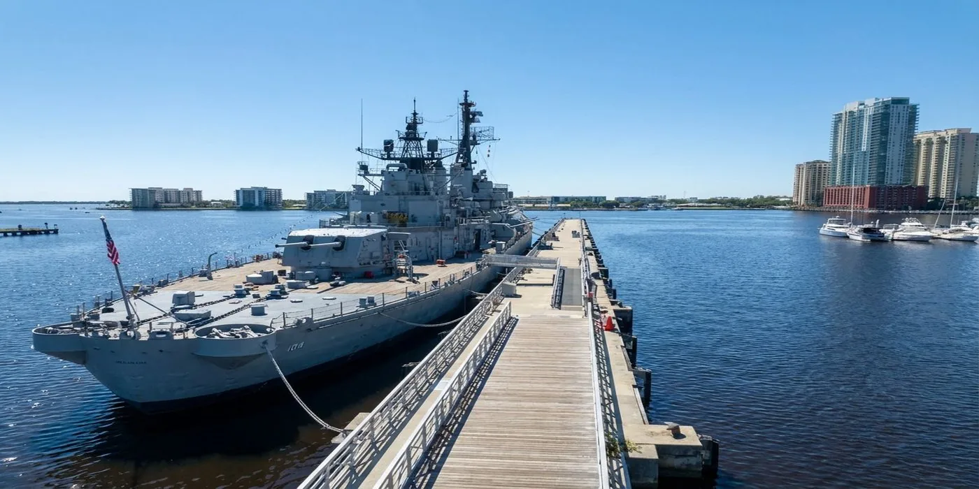 USS Orleck docked on the St. Johns River Jacksonville